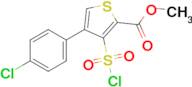 Methyl 4-(4-chlorophenyl)-3-(chlorosulfonyl)thiophene-2-carboxylate