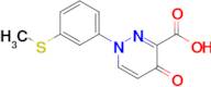 1-(3-(Methylthio)phenyl)-4-oxo-1,4-dihydropyridazine-3-carboxylic acid