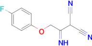 2-[2-(4-fluorophenoxy)ethanimidoyl]propanedinitrile