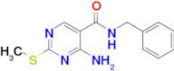 4-Amino-N-benzyl-2-(methylthio)pyrimidine-5-carboxamide