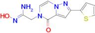 N'-hydroxy-2-[4-oxo-2-(thiophen-2-yl)-4H,5H-pyrazolo[1,5-a]pyrazin-5-yl]ethanimidamide