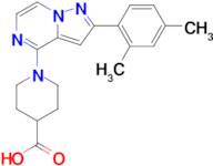 1-(2-(2,4-Dimethylphenyl)pyrazolo[1,5-a]pyrazin-4-yl)piperidine-4-carboxylic acid