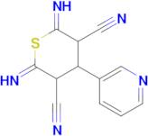 2,6-diimino-4-(pyridin-3-yl)thiane-3,5-dicarbonitrile