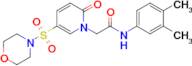 N-(3,4-dimethylphenyl)-2-(5-(morpholinosulfonyl)-2-oxopyridin-1(2H)-yl)acetamide