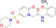 N-(2-methoxyphenyl)-2-(5-(morpholinosulfonyl)-2-oxopyridin-1(2H)-yl)acetamide