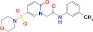 2-(5-(Morpholinosulfonyl)-2-oxopyridin-1(2H)-yl)-N-(m-tolyl)acetamide