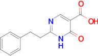 6-oxo-2-(2-phenylethyl)-1,6-dihydropyrimidine-5-carboxylic acid