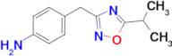 4-((5-Isopropyl-1,2,4-oxadiazol-3-yl)methyl)aniline