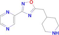 5-(Piperidin-4-ylmethyl)-3-(pyrazin-2-yl)-1,2,4-oxadiazole