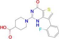 1-[7-(2-fluorophenyl)-4-oxo-1H,4H-thieno[3,2-d]pyrimidin-2-yl]piperidine-4-carboxylic acid