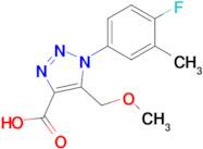 1-(4-Fluoro-3-methylphenyl)-5-(methoxymethyl)-1H-1,2,3-triazole-4-carboxylic acid