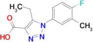 5-Ethyl-1-(4-fluoro-3-methylphenyl)-1H-1,2,3-triazole-4-carboxylic acid