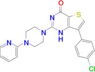 7-(4-chlorophenyl)-2-[4-(pyridin-2-yl)piperazin-1-yl]-1H,4H-thieno[3,2-d]pyrimidin-4-one