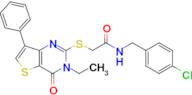 N-(4-chlorobenzyl)-2-((3-ethyl-4-oxo-7-phenyl-3,4-dihydrothieno[3,2-d]pyrimidin-2-yl)thio)acetamide