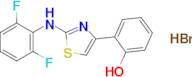 2-(2-((2,6-Difluorophenyl)amino)thiazol-4-yl)phenol hydrobromide