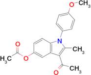 3-Acetyl-1-(4-methoxyphenyl)-2-methyl-1H-indol-5-yl acetate