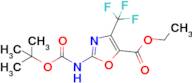 Ethyl 2-((tert-butoxycarbonyl)amino)-4-(trifluoromethyl)oxazole-5-carboxylate