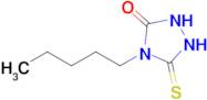 4-pentyl-5-sulfanylidene-1,2,4-triazolidin-3-one