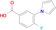 4-Fluoro-3-(1H-pyrrol-1-yl)benzoic acid