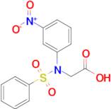 N-(3-nitrophenyl)-N-(phenylsulfonyl)glycine