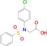 N-(4-chlorophenyl)-N-(phenylsulfonyl)glycine