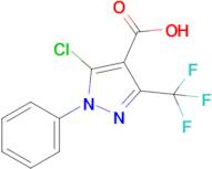 5-Chloro-1-phenyl-3-(trifluoromethyl)-1H-pyrazole-4-carboxylic acid