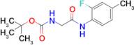 Tert-butyl (2-((2-fluoro-4-methylphenyl)amino)-2-oxoethyl)carbamate