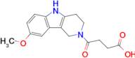 4-(8-Methoxy-1,3,4,5-tetrahydro-2H-pyrido[4,3-b]indol-2-yl)-4-oxobutanoic acid