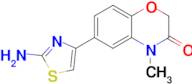 6-(2-Aminothiazol-4-yl)-4-methyl-2H-benzo[b][1,4]oxazin-3(4H)-one