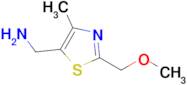 (2-(Methoxymethyl)-4-methylthiazol-5-yl)methanamine