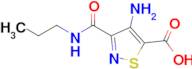 4-Amino-3-(propylcarbamoyl)isothiazole-5-carboxylic acid