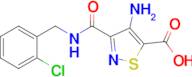 4-Amino-3-((2-chlorobenzyl)carbamoyl)isothiazole-5-carboxylic acid