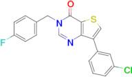 7-(3-Chlorophenyl)-3-(4-fluorobenzyl)thieno[3,2-d]pyrimidin-4(3H)-one