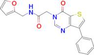 N-(furan-2-ylmethyl)-2-(4-oxo-7-phenylthieno[3,2-d]pyrimidin-3(4H)-yl)acetamide