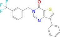 7-Phenyl-3-(3-(trifluoromethyl)benzyl)thieno[3,2-d]pyrimidin-4(3H)-one