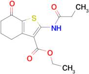 Ethyl 7-oxo-2-propionamido-4,5,6,7-tetrahydrobenzo[b]thiophene-3-carboxylate