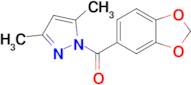 Benzo[d][1,3]dioxol-5-yl(3,5-dimethyl-1H-pyrazol-1-yl)methanone