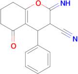 2-imino-5-oxo-4-phenyl-3,4,5,6,7,8-hexahydro-2H-1-benzopyran-3-carbonitrile