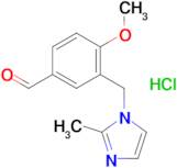 4-Methoxy-3-((2-methyl-1H-imidazol-1-yl)methyl)benzaldehyde hydrochloride