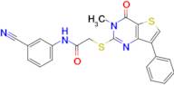 N-(3-cyanophenyl)-2-((3-methyl-4-oxo-7-phenyl-3,4-dihydrothieno[3,2-d]pyrimidin-2-yl)thio)acetamide