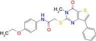 N-(4-ethoxyphenyl)-2-((3-methyl-4-oxo-7-phenyl-3,4-dihydrothieno[3,2-d]pyrimidin-2-yl)thio)acetami…