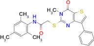 N-mesityl-2-((3-methyl-4-oxo-7-phenyl-3,4-dihydrothieno[3,2-d]pyrimidin-2-yl)thio)acetamide