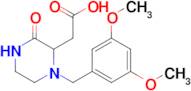 2-(1-(3,5-Dimethoxybenzyl)-3-oxopiperazin-2-yl)acetic acid