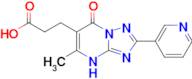 3-[5-methyl-7-oxo-2-(pyridin-3-yl)-4H,7H-[1,2,4]triazolo[1,5-a]pyrimidin-6-yl]propanoic acid