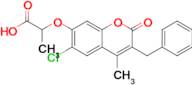 2-((3-Benzyl-6-chloro-4-methyl-2-oxo-2H-chromen-7-yl)oxy)propanoic acid