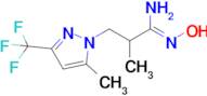N'-hydroxy-2-methyl-3-[5-methyl-3-(trifluoromethyl)-1H-pyrazol-1-yl]propanimidamide