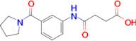 4-Oxo-4-((3-(pyrrolidine-1-carbonyl)phenyl)amino)butanoic acid