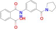 2-((3-(Pyrrolidine-1-carbonyl)phenyl)carbamoyl)benzoic acid