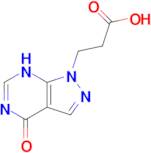 3-{4-oxo-1H,4H,7H-pyrazolo[3,4-d]pyrimidin-1-yl}propanoic acid