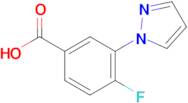 4-Fluoro-3-(1H-pyrazol-1-yl)benzoic acid